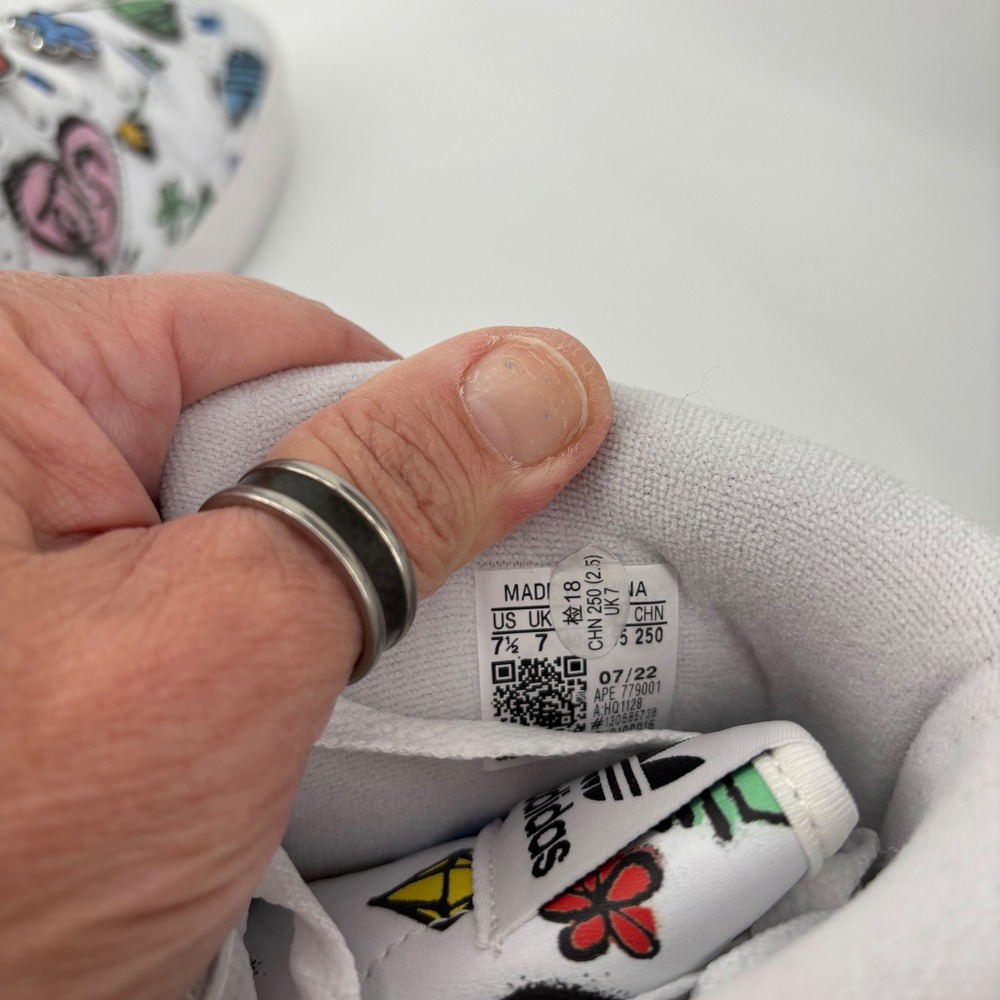 Adidas Mens Forum Hi Jeremy Scott Graffiti 7.5 White Multi High Top Hypebeast - Picture 5 of 7